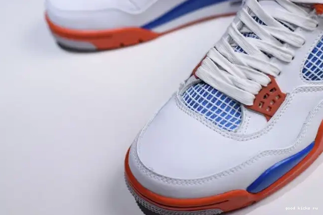 Cheap 4 Bright Jordan White Crimson-Royal Blue Air 308497-171 0626